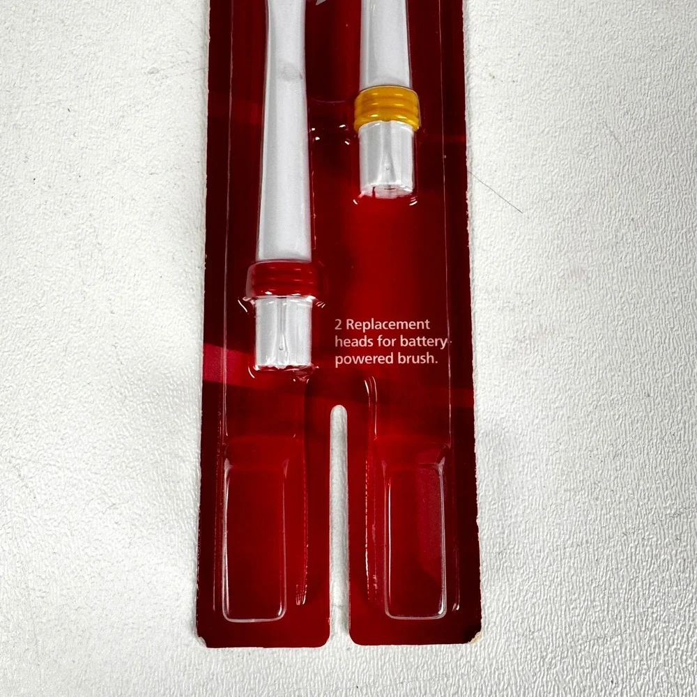 Colgate Actibrush Replacement Heads 2 Count Battery Powered Toothbrush New